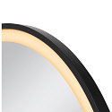SLV Miroir avec �clairage TRUKKO 80 IP44, noir , transparent gradable