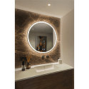SLV Miroir avec �clairage TRUKKO 80 IP44, noir , transparent gradable