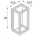 SLV Luminaire mural d�ext�rieur QUADRULO IP55, anthrazit