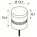 SLV T�te de luminaire M-POL S POLEHEAD IP65, anthrazit gradable