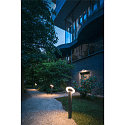 SLV Luminaire mural d'ext�rieur I-RING rond, commutable, avec diffuseur, pivotant � la cardan IP65, anthrazit 