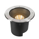 SLV Projecteur encastr� DASAR� XL rond, pivotant, contr�lable par DALI, passable IP65 / IP67, acier inoxydable gradable