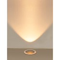 SLV Projecteur encastr� DASAR� L rond, pivotant, contr�lable par DALI, passable IP65 / IP67, acier inoxydable gradable