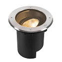 SLV Projecteur encastr� DASAR� L rond, pivotant, contr�lable par DALI, passable IP65 / IP67, acier inoxydable gradable