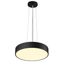 SLV wall and ceiling luminaire MEDO� PRO 40 round, DALI controllable IP50, black dimmable