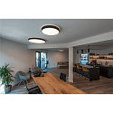 SLV Luminaire de plafond MEDO� PRO 90 rond, CCT Switch, UGR < 19 IP50, noir gradable