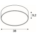 SLV Applique et plafonnier MEDO� 40 rond, CCT Switch, direct / indirect IP50, blanche gradable