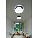 SLV ceiling luminaire MEDO� 90 round, CCT Switch IP50, black dimmable
