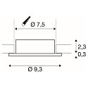 SLV recessed ceiling ring NEW TRIA� 75 round, rose gold