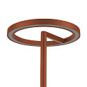 SLV battery table lamp VINOLINA ONE with touch dimmer, ring shape IP54, rust dimmable