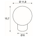 SLV Lampe de table TINY SUN G9 IP20, cuivre