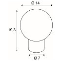 SLV Lampe de table LITTLE SUN G9 IP20, cuivre