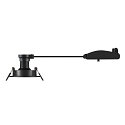 SLV Plafonnier encastr� NEW TRIA� 68 rond GU10 IP20, noir