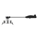 SLV Plafonnier encastr� NEW TRIA� 68 rond GU10 IP20, aluminium