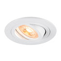 Plafonnier encastr� NEW TRIA� 75 rond GU10 IP20, blanche