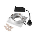 Plafonnier encastr� NEW TRIA� 75 carr� GU10 IP20, blanche