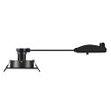 SLV ceiling recessed luminaire NEW TRIA® 75 square GU10 IP20, black