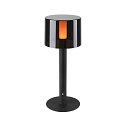 SLV Lampe de table � accu TAHA IP65, noir gradable