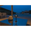 SLV Lampe de table � accu TAHA IP65, noir gradable