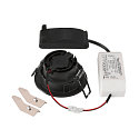 SLV ceiling recessed luminaire NEW TRIA� 68 round IP20, black dimmable