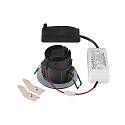 SLV ceiling recessed luminaire NEW TRIA� 68 round IP20 / IP65, black dimmable