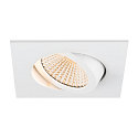 SLV ceiling recessed luminaire NEW TRIA� UNIVERSAL square IP20, white dimmable