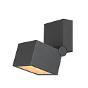 SLV Luminaire mural d'ext�rieur S-CUBE angulaire, CCT Switch, inclinable IP65, anthrazit gradable