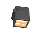 SLV Luminaire mural d'ext�rieur S-CUBE angulaire, CCT Switch, inclinable IP65, anthrazit gradable