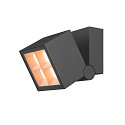 SLV Luminaire mural d'ext�rieur S-CUBE angulaire, CCT Switch, inclinable IP65, anthrazit gradable