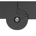SLV Luminaire mural d'ext�rieur S-CUBE angulaire, CCT Switch, inclinable IP65, anthrazit gradable