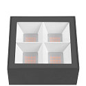 SLV Luminaire en forme de borne S-CUBE 35 angulaire, CCT Switch, inclinable IP65, anthrazit gradable
