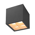 Plafonnier ext�rieur S-CUBE Bas, angulaire, rigide, CCT Switch IP65, anthrazit gradable