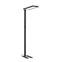 SLV floor lamp WORKLIGHT PRO IP20, black dimmable