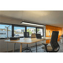 SLV pendant luminaire WORKLIGHT PRO up / down, DALI controllable, UGR < 19 IP20, black dimmable