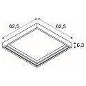 SLV Cadre de montage PANEL 625 P / 625 V, blanche, laqu�
