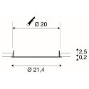 SLV Capot DOWNLIGHT V 200 plat, noir