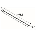 SLV Luminaire pour locaux humides WATERPROOF V 1500 ON-OFF r�sistant aux chocs, commutable IP66, gris 