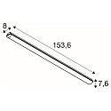 SLV Luminaire pour locaux humides WATERPROOF V 1500 DALI contr�lable par DALI, r�sistant aux chocs IP66, gris gradable