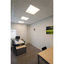 SLV Luminaire de plafond PANEL V 625 ON-OFF CCT Switch, commutable IP54 / IP40, blanche, laqu� 