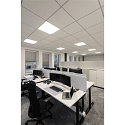 SLV Luminaire de plafond PANEL V 625 DALI contr�lable par DALI, CCT Switch, UGR < 19 IP54 / IP40, blanche, laqu� gradable