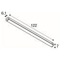 SLV Lumi�re lin�aire INDUSTRY BATTEN V 1200 CCT Switch, multipower IP20
