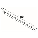 SLV Lumi�re lin�aire INDUSTRY BATTEN V 1500 CCT Switch, multipower IP20