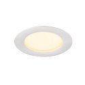 SLV Plafonnier encastr� DOWNLIGHT V 100 sans cadre, CCT Switch, c�bl� en continu IP54 / IP20, noir 