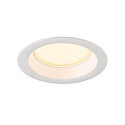 SLV Plafonnier encastr� DOWNLIGHT V 100 sans cadre, CCT Switch, c�bl� en continu IP54 / IP20, noir 