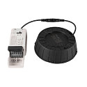 SLV Plafonnier encastr� DOWNLIGHT V 150 sans cadre, CCT Switch, multipower, c�bl� en continu IP54 / IP20, noir 