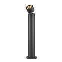 SLV Lampadaire d'ext�rieur R-CUBE 75 rond, CCT Switch, pivotant � la cardan IP65, anthrazit gradable