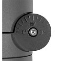SLV Lampadaire d'ext�rieur R-CUBE 75 rond, CCT Switch, pivotant � la cardan IP65, anthrazit gradable