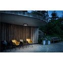 SLV wall and ceiling luminaire OUTDOOR BULKHEAD V 360 HF with sensor, CCT Switch, impact resistant, switchable IP65, black