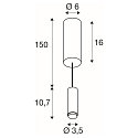 SLV Luminaire à suspension LALU® MIX&MATCH version pour montage en surface IP20, bronze gradable