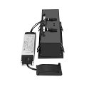 SLV Plafonnier encastr� KADUX TRIPLE carr� IP20, noir gradable